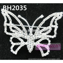 simple butterfly crystal pin